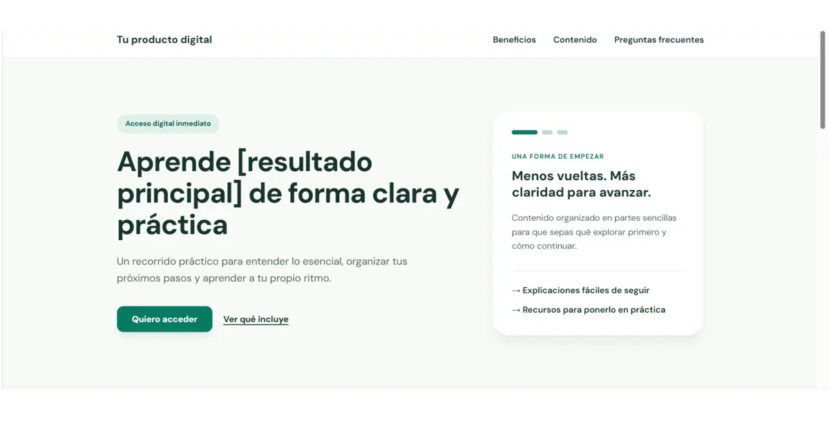 Pagina de Venta